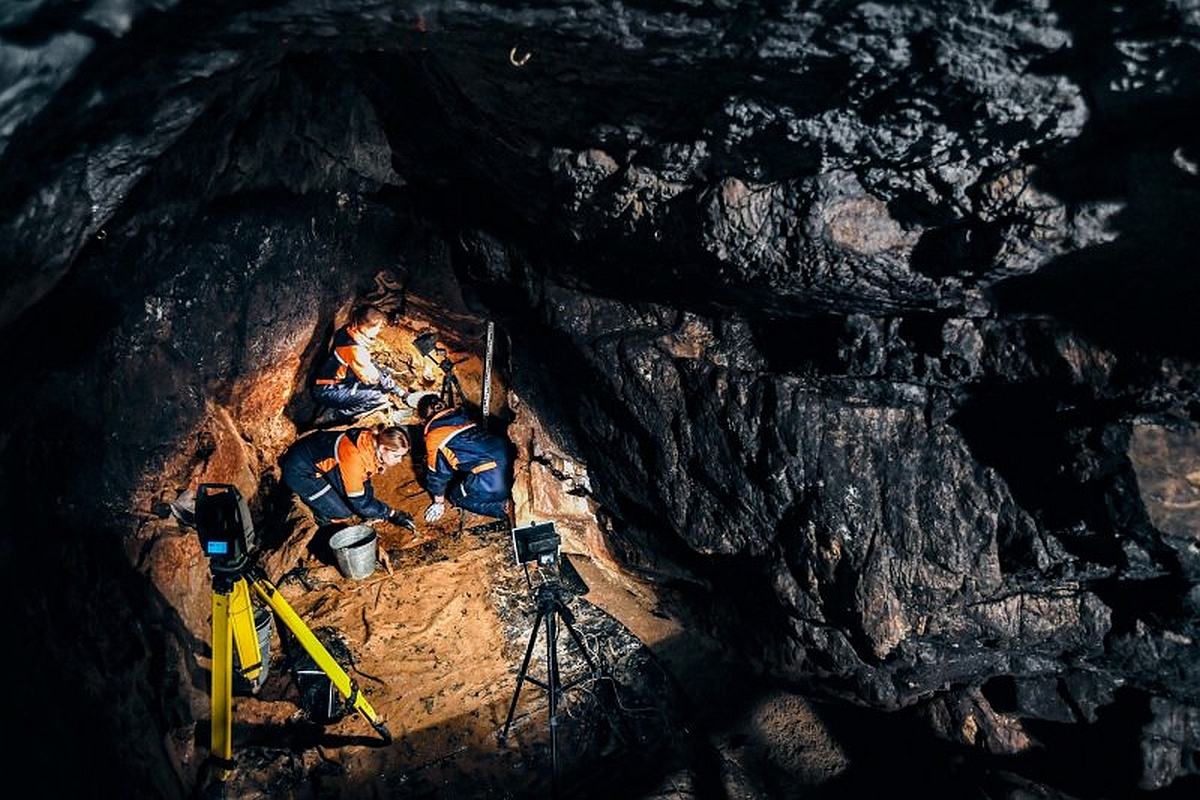 Обнаружили кости горных косуль и козлов. Как считают ученые, это было временное охотничье прибежище денисовцев.