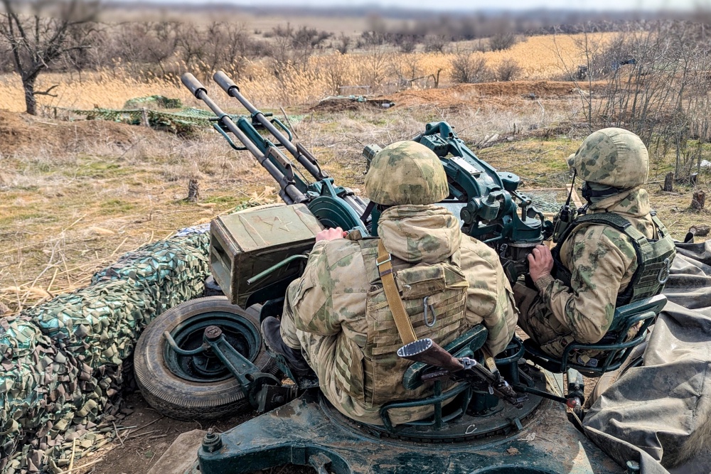 Бойцы Росгвардии на боевом посту.