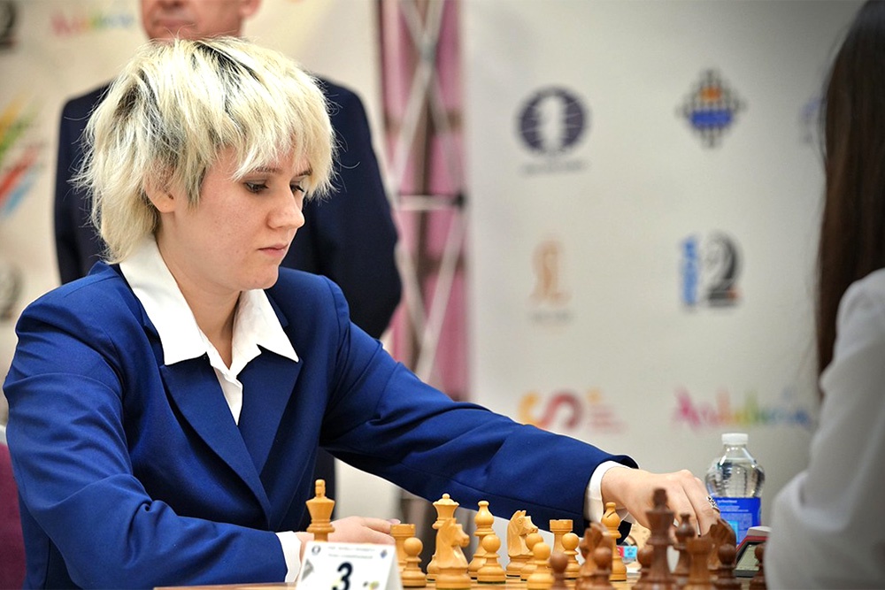 Полина Шувалова внесла огромный вклад в общую победу: выиграла девять партий подряд и оформила одну ничью.