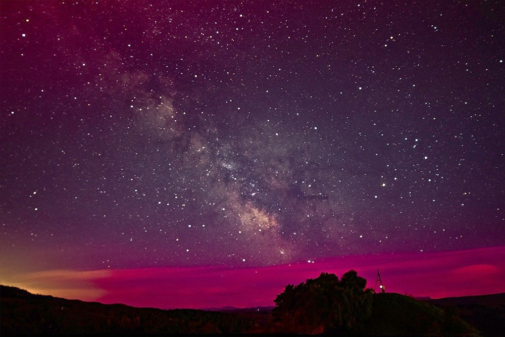 Полярное сияние на Малом Седле (Кисловодск)