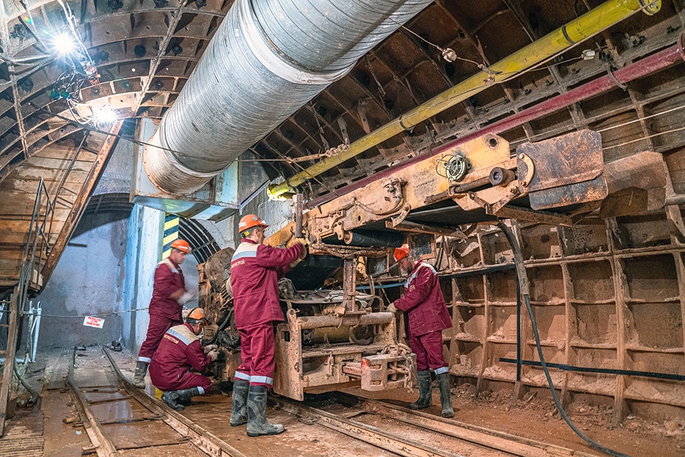 Собянин: Готовность станции "Достоевская" Кольцевой линии метро уже 35%