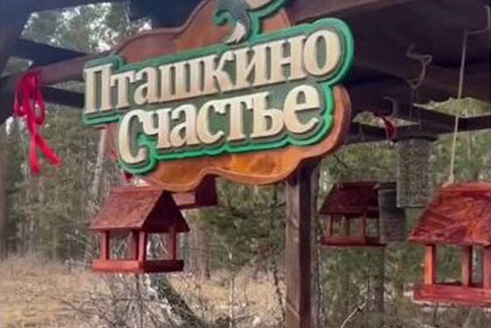 Птичий ресторан стилизован под сказочную избушку.