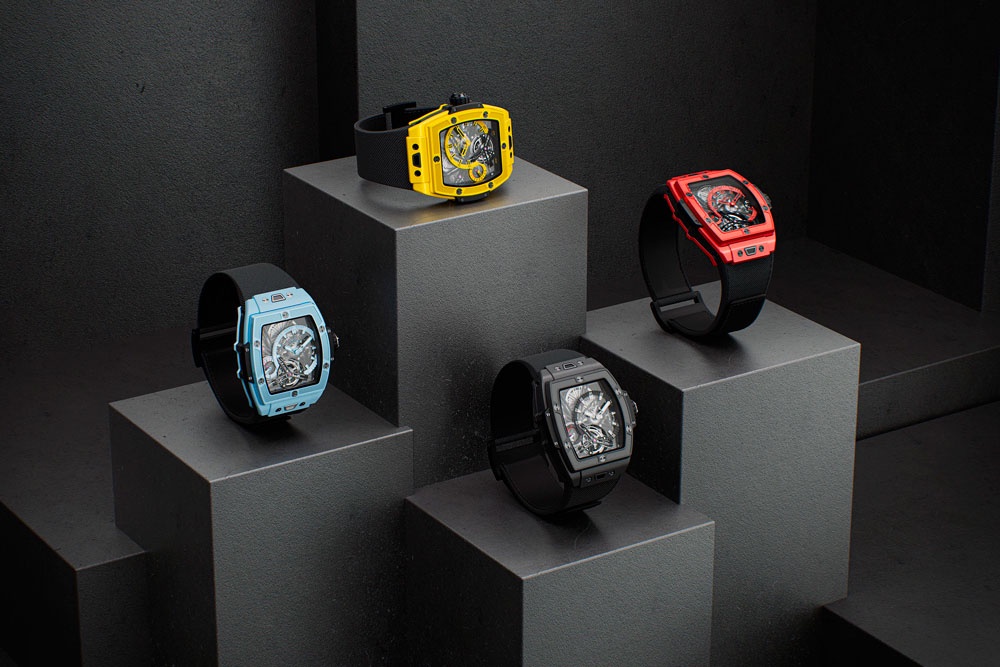 Hublot внедряет цветную керамику в коллекцию часов Spirit of Big Bang Tourbillon