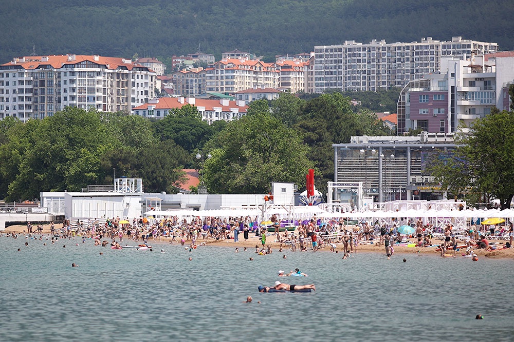 Пляж в Геленджике