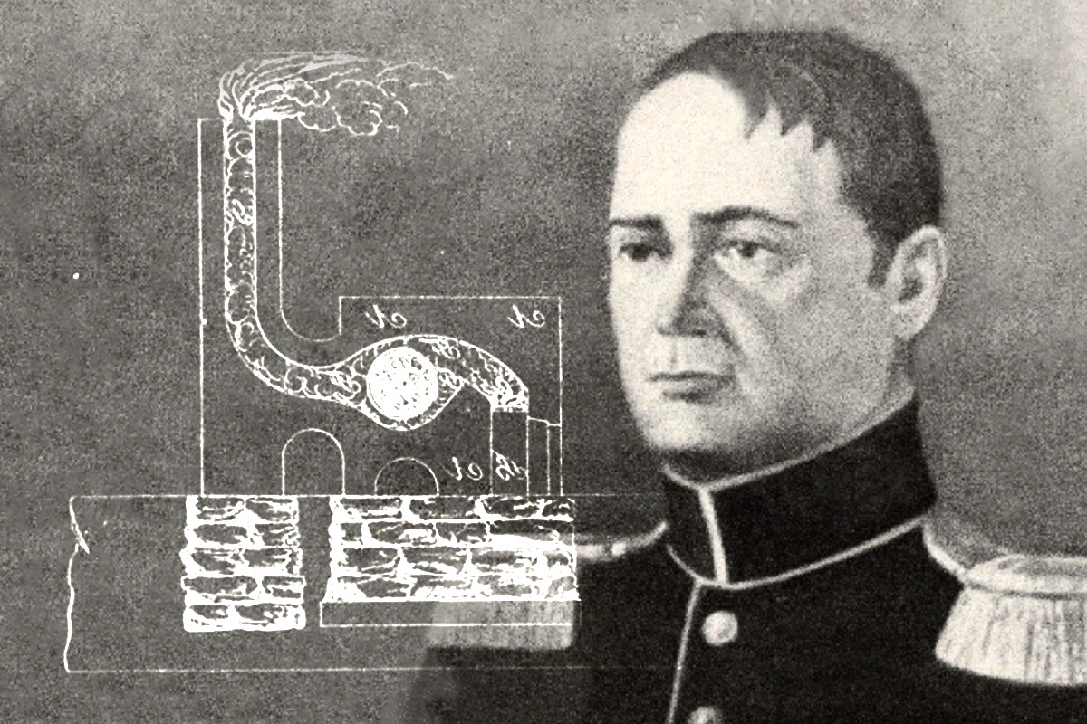 Пётр Соболевский и схема его изобретения "термоламп"