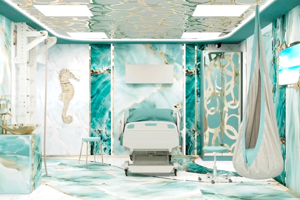 Когда женщина приедет в роддом, ее будут спрашивать, где она хочет родить: "на море" или "во дворце".