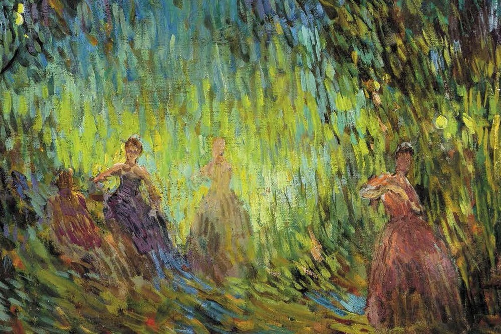 "Прогулку" Василия Милиоти Валерий Дудаков приобрел на аукционе. 