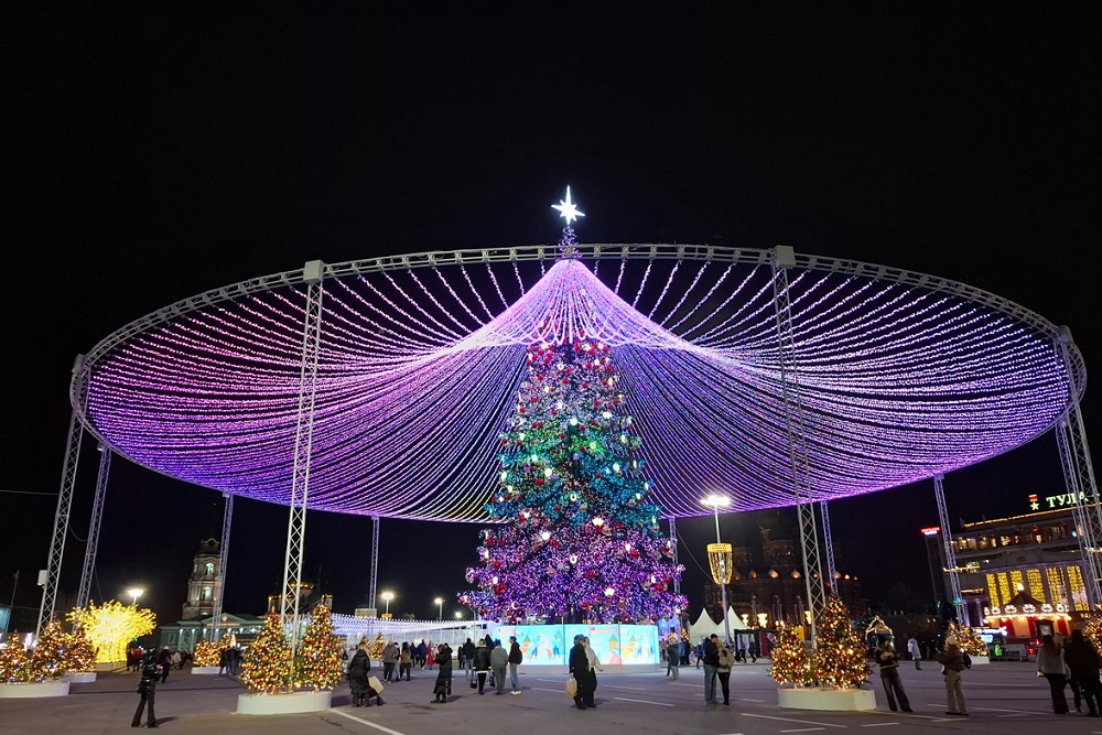 Эксперт Книги рекордов России зафиксировал рекордную высоту елки в Туле.