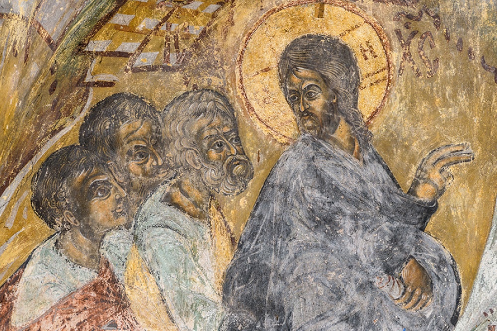 Фрагмент фрески "Преображение Господне".