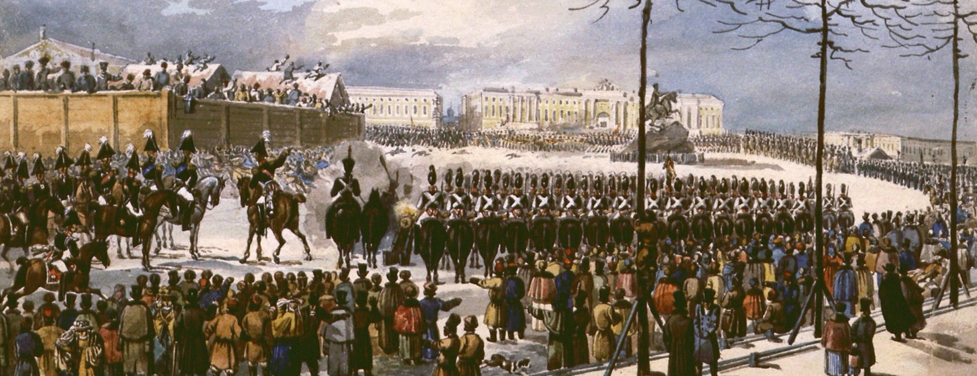 Карл Кольман. Санкт-Петербург. Сенатская площадь 14 декабря 1825 года. 1830-е годы. 