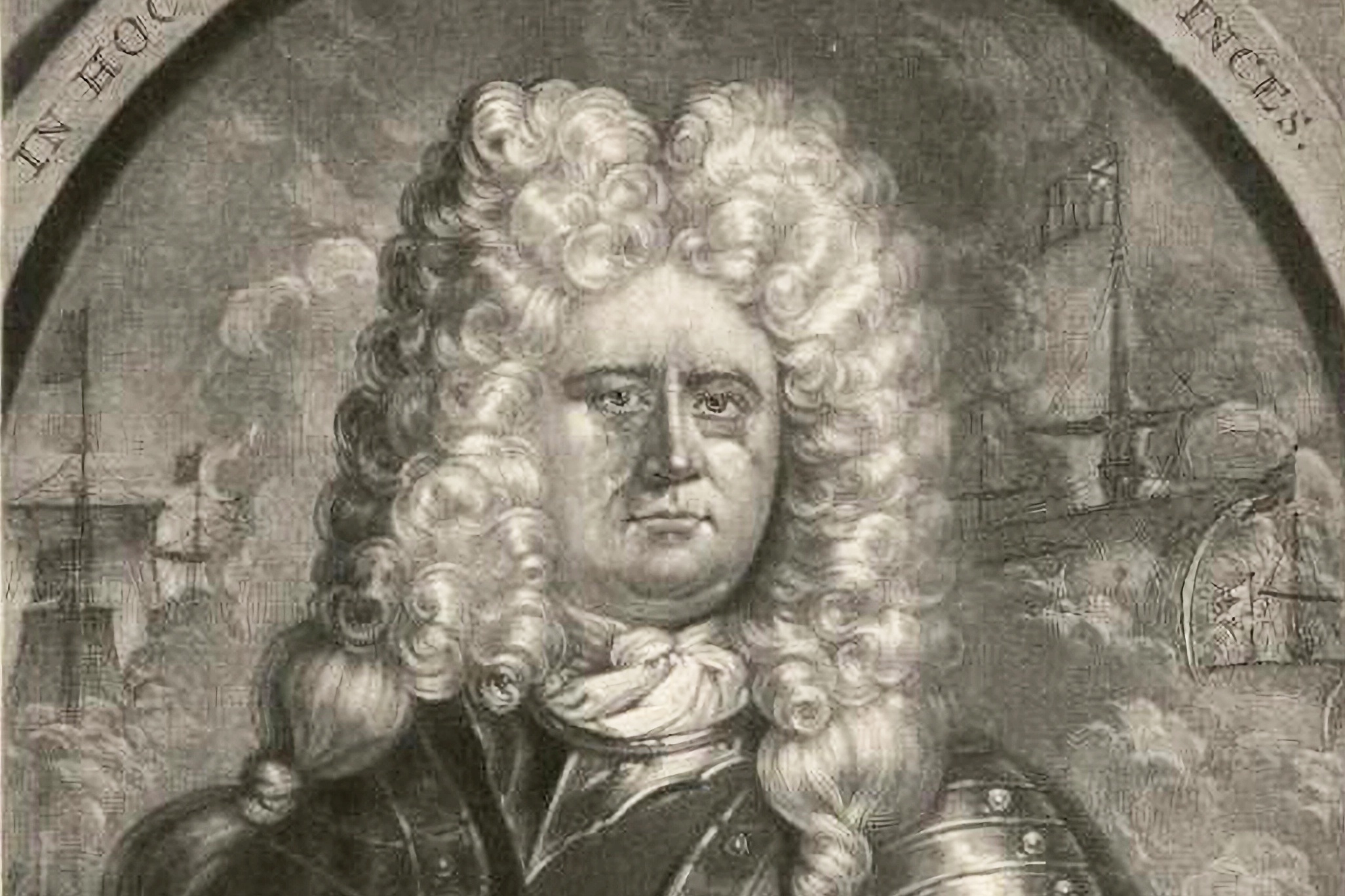 П. Схенк. Портрет адмирала Корнелиуса Крюйса