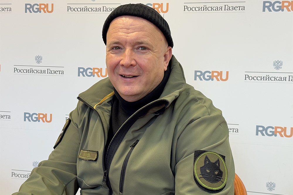 На личном шевроне Андрея Кудрякова - кот.