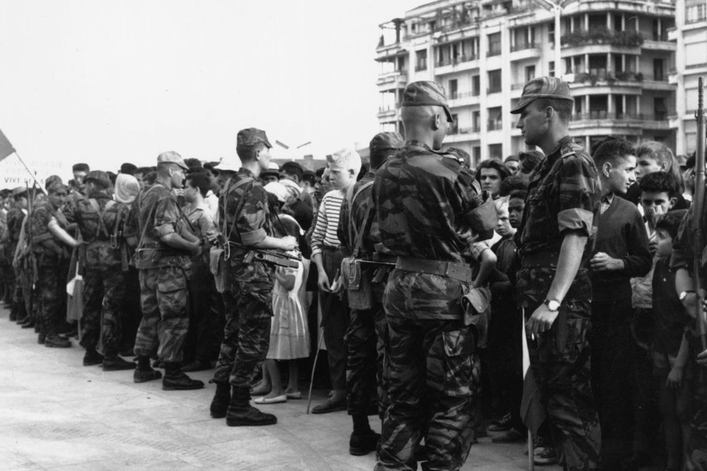 Французские солдаты в Алжире, 1958 год.