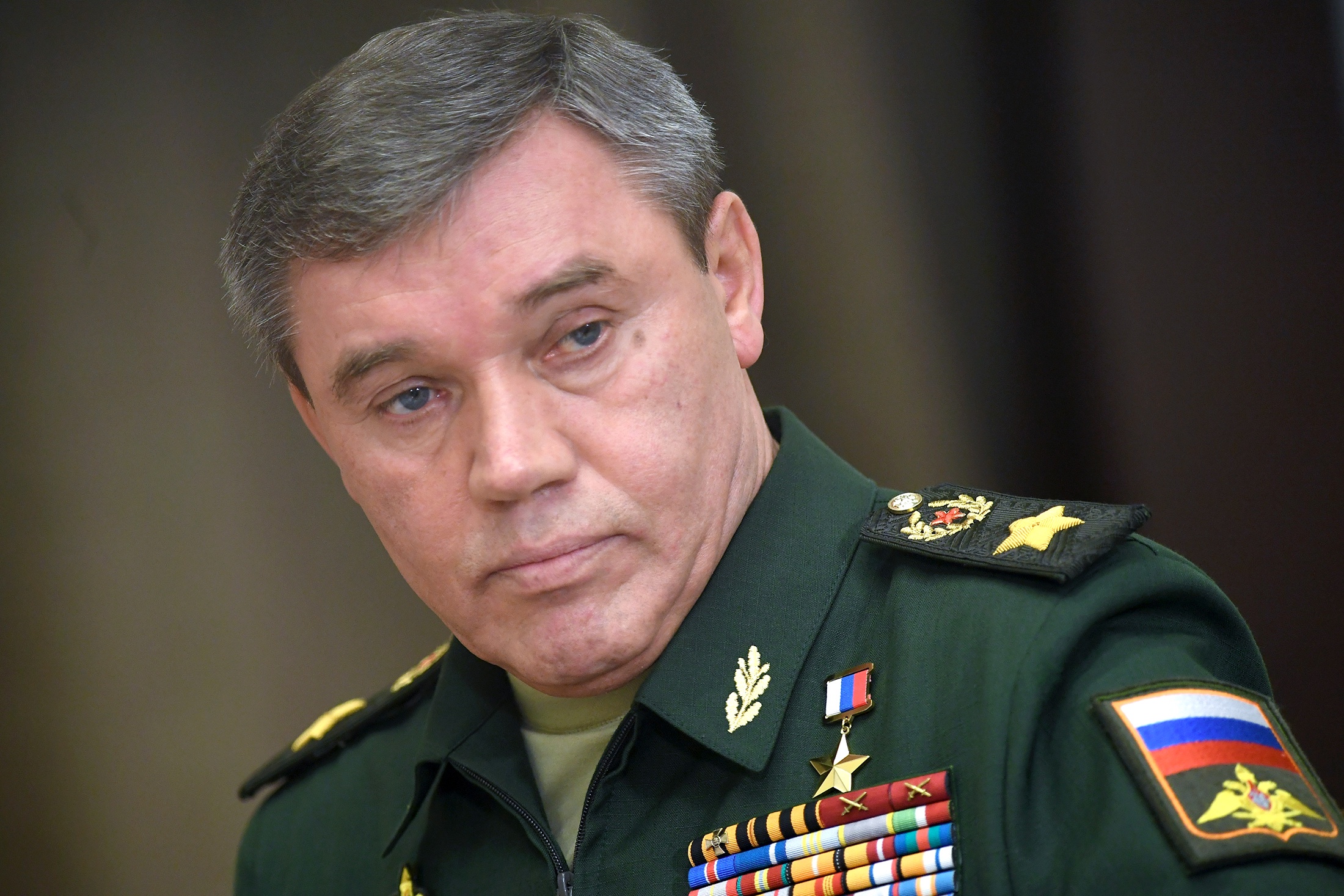 Валерий Герасимов на совещании президента РФ Владимира Путина с руководством министерства обороны РФ и представителями предприятий оборонно-промышленного комплекса. 2018 год.