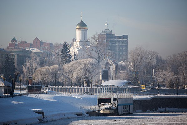 Вид на Храм Святой Троицы в городе Иваново.