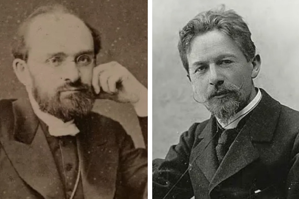 Григорий Захарьин и Антон Чехов.