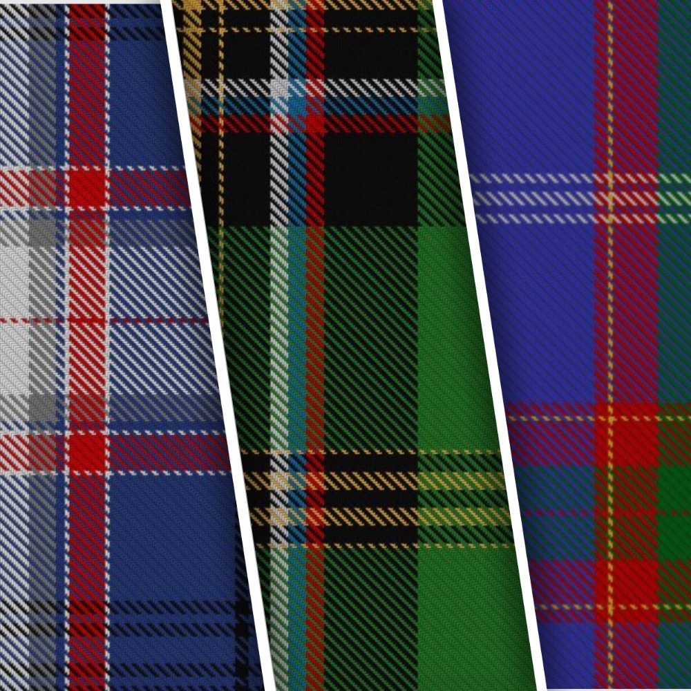 Русские расцветки традиционной "шотландской клетки".