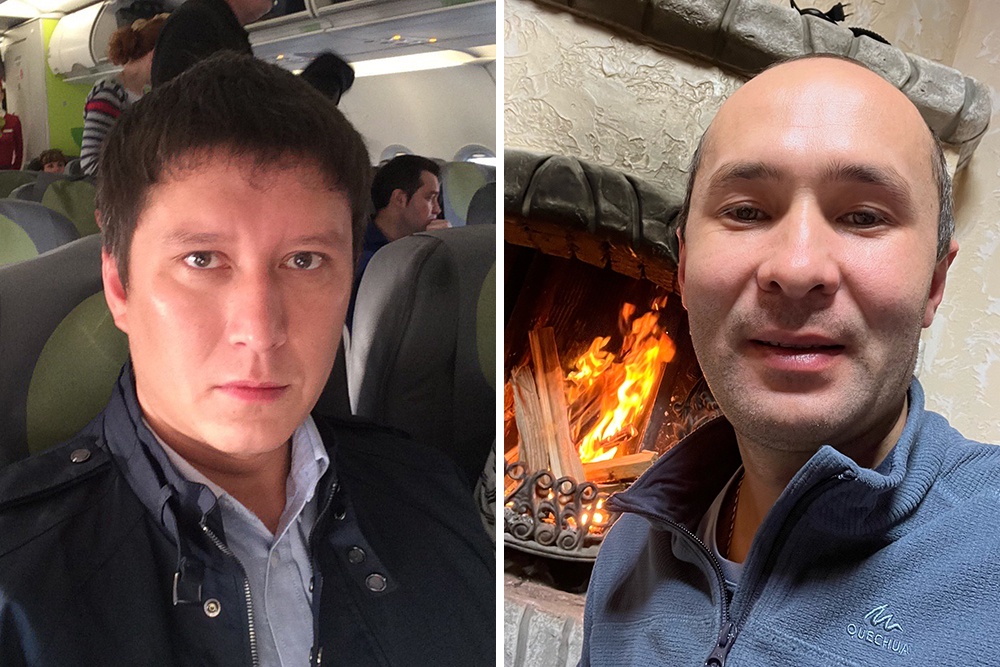 Основатель транспортной компании, миллионер Ильяс Гиматутдинов (слева) и его друг и коллега, начальник автоколонны Эльмир Коняков