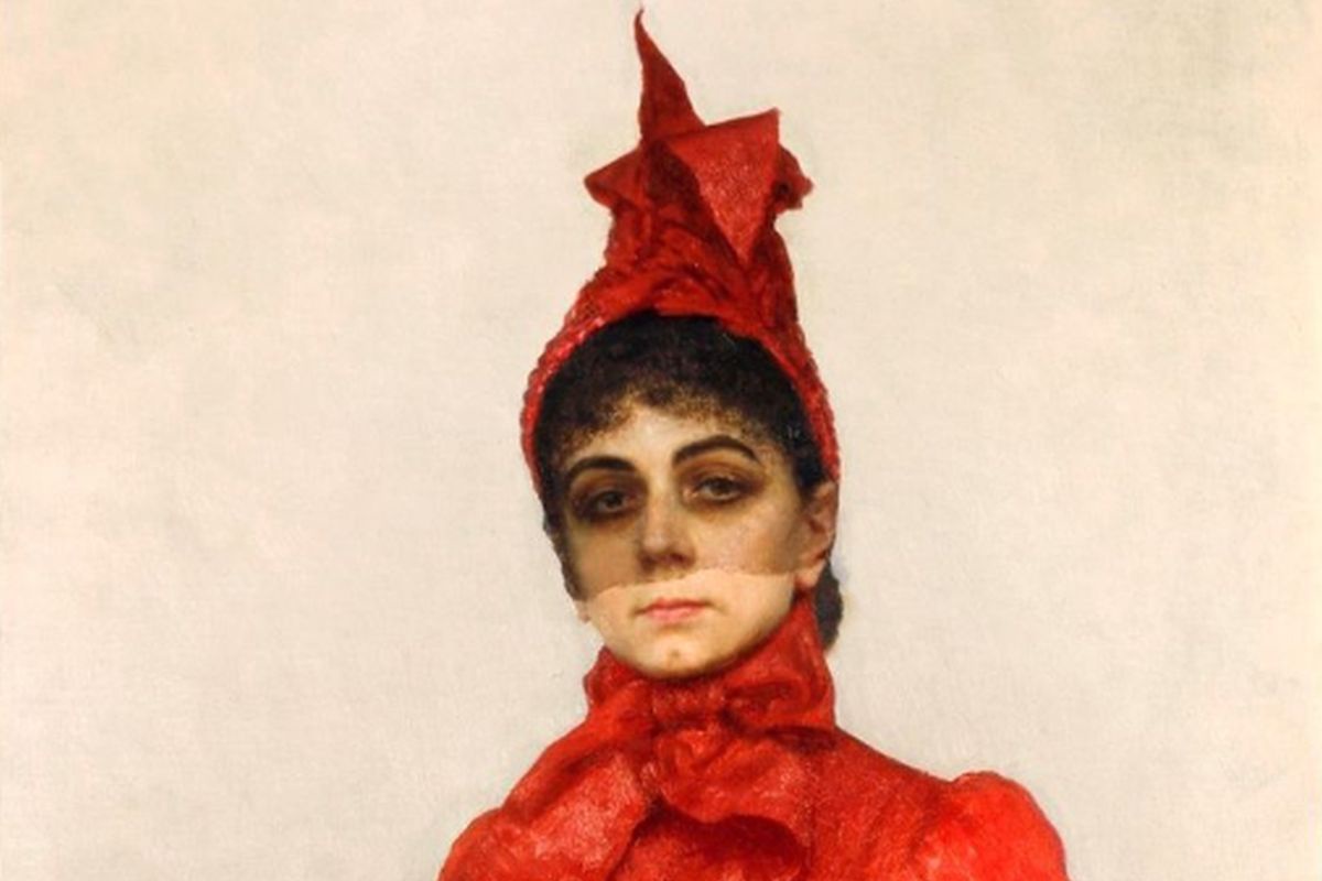 И. Репин. Фрагмент портрета баронессы Варвары Ивановны Икскуль 