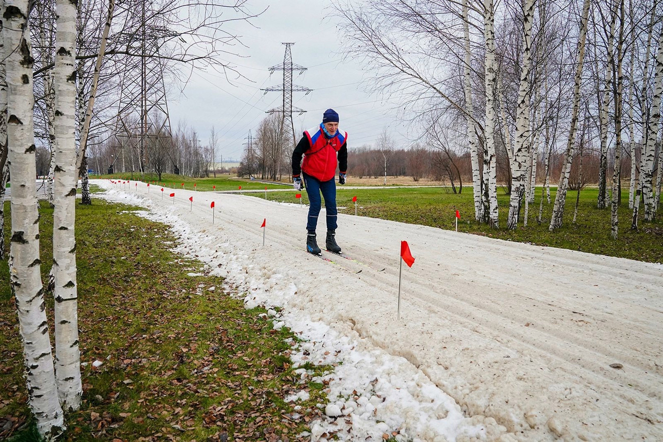 Живописный маршрут проложен в парке "Братеевская пойма", протяженность маршрута - 5 км.