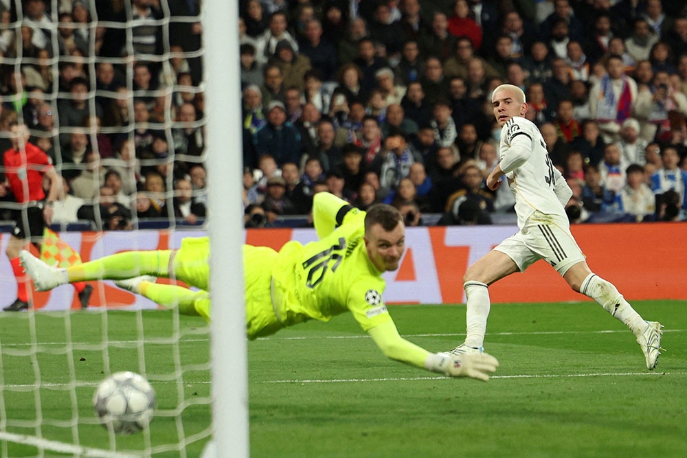 Все пять ударов в створ мадридского "Реала" в матче с "Монако" привели к взятию ворот.