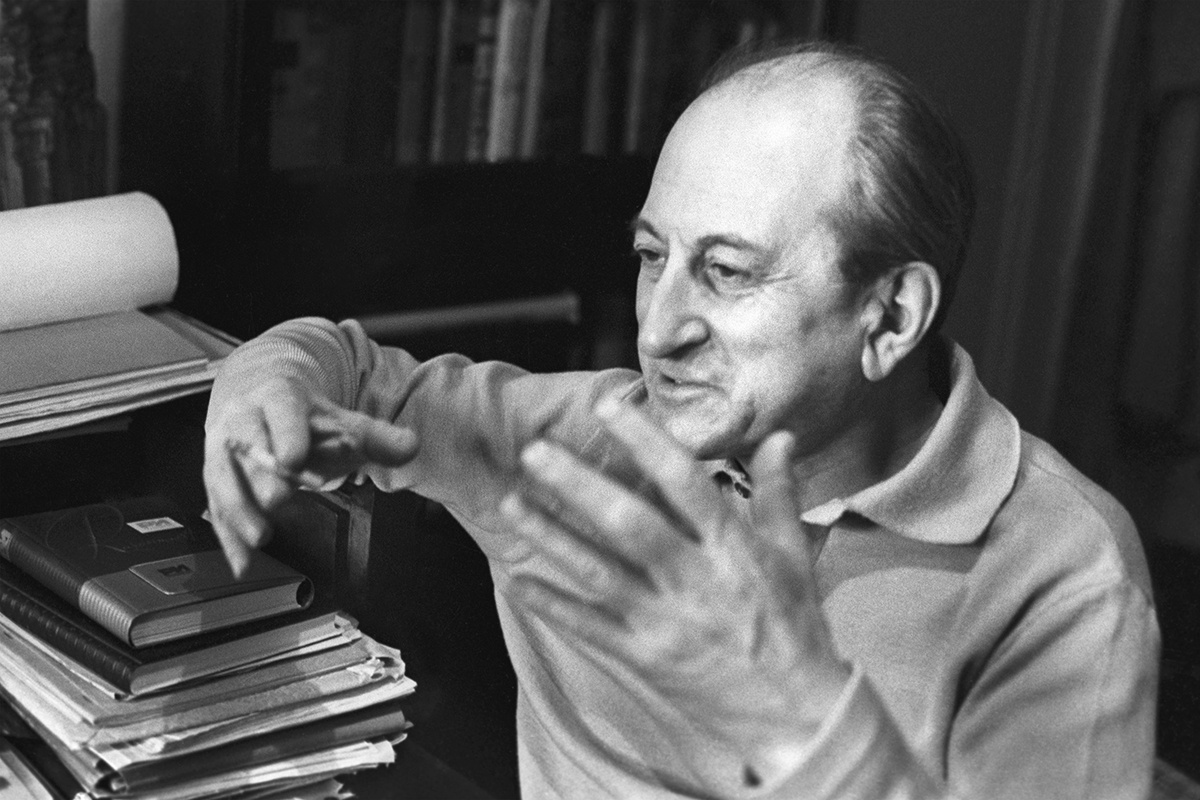 Народный артист СССР, режиссер театра и кино Михаил Ильич Ромм. 1965