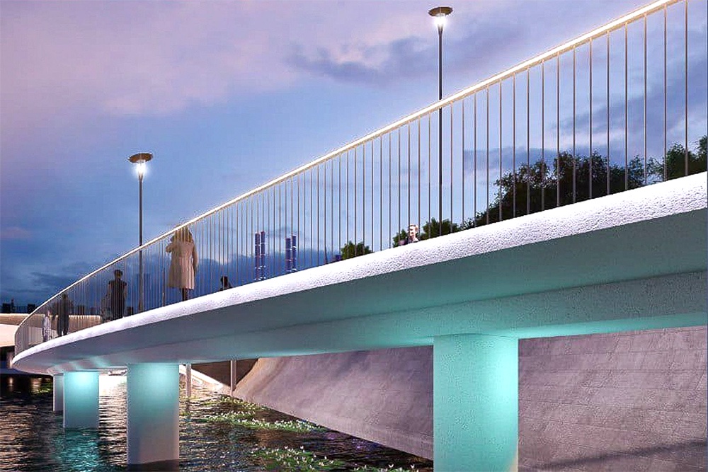 Новый мост в русле Водоотводного канала соединит участки Болотной набережной, разделенные улицей Серафимовича.