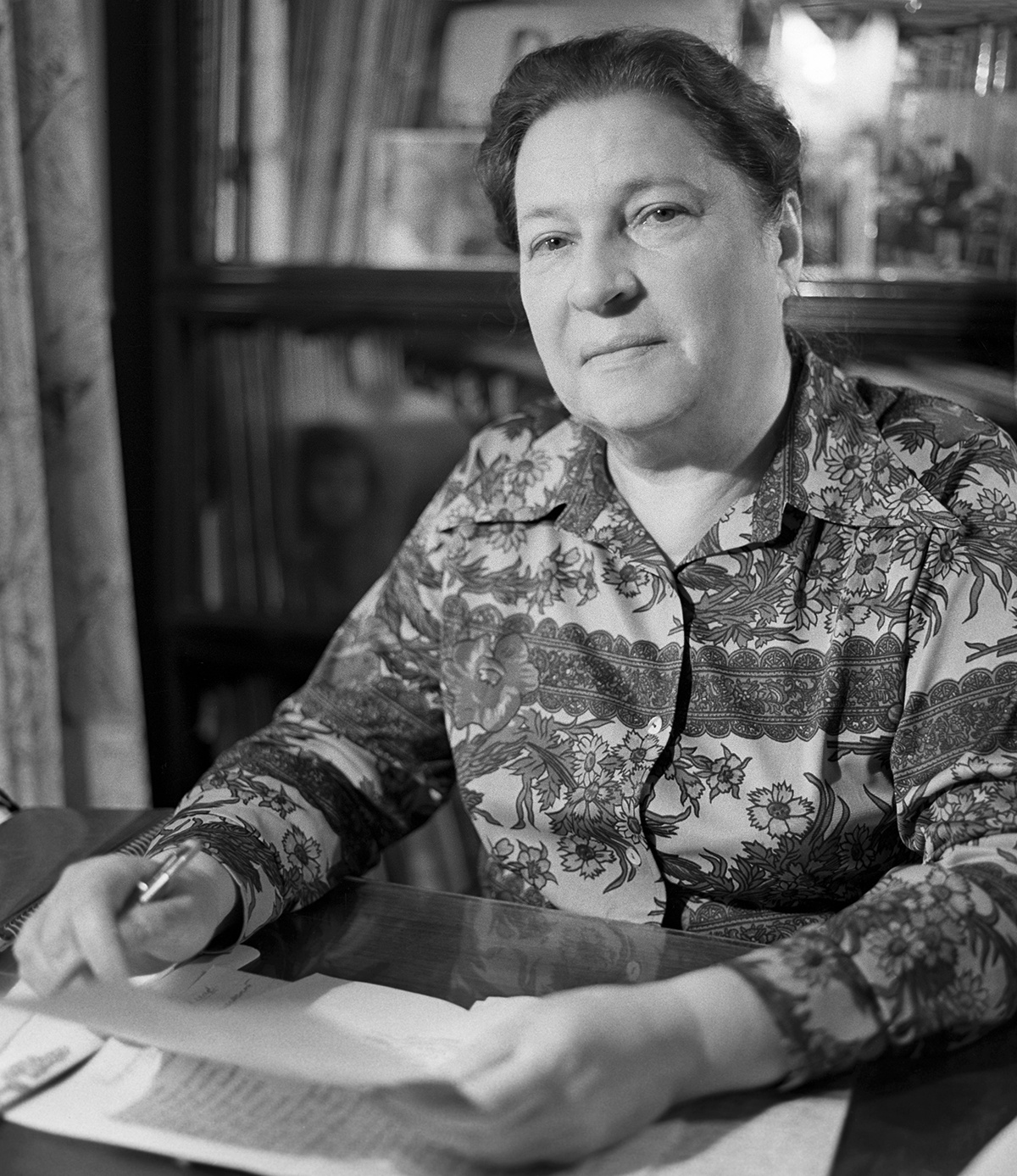 Лауреат Сталинской премии, киносценарист, писатель Агния Львовна Барто. 1972