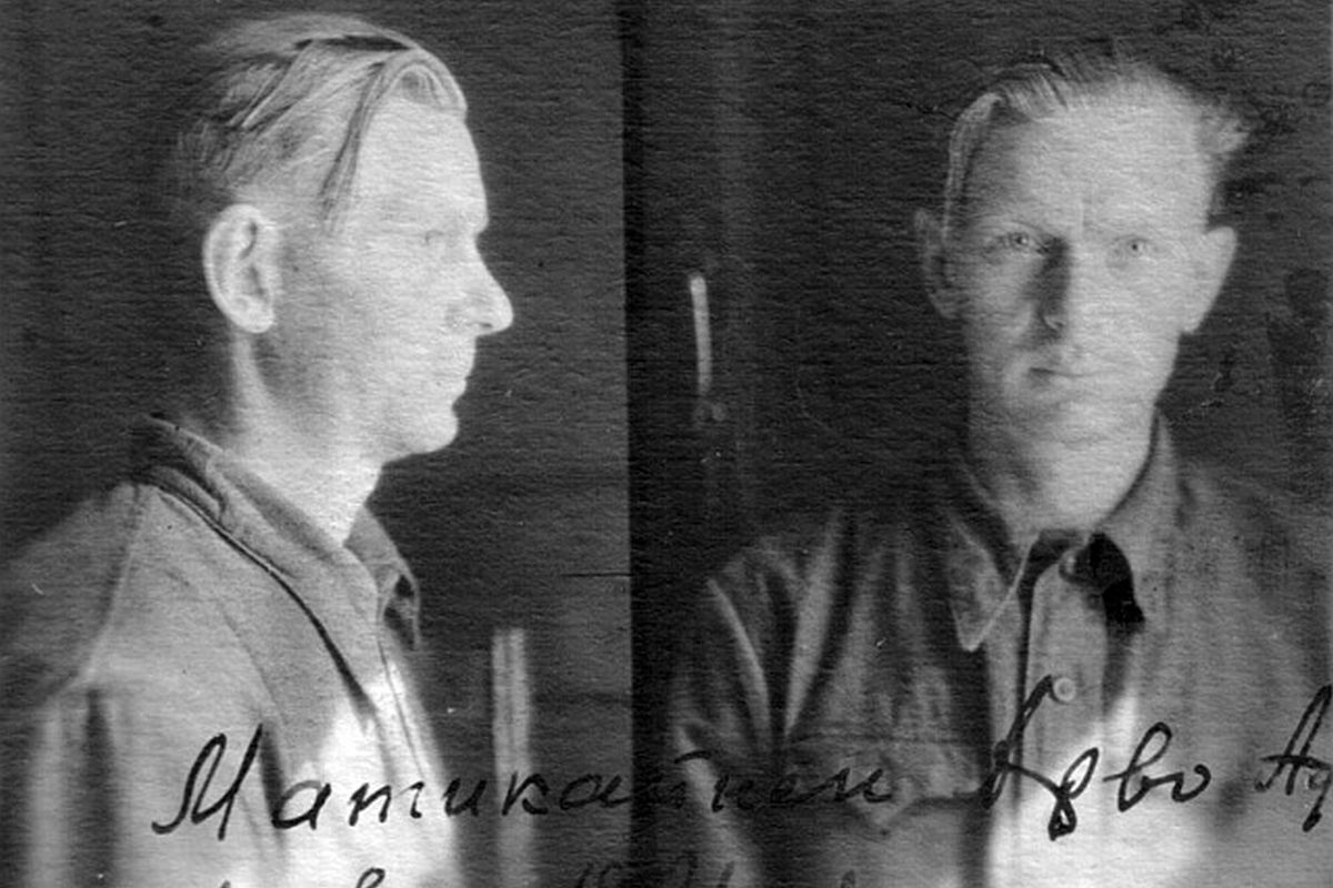Арво Матикайнен после ареста в 1951 году.