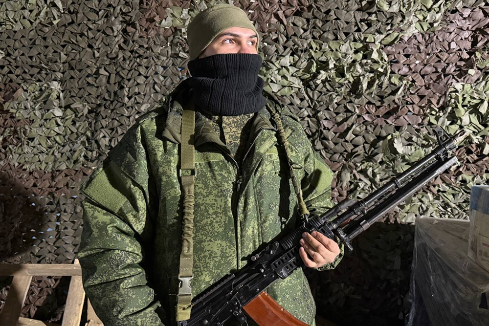 Пулеметчик с позывным "Мрачный". Пулеметчик с позывным "Мрачный".