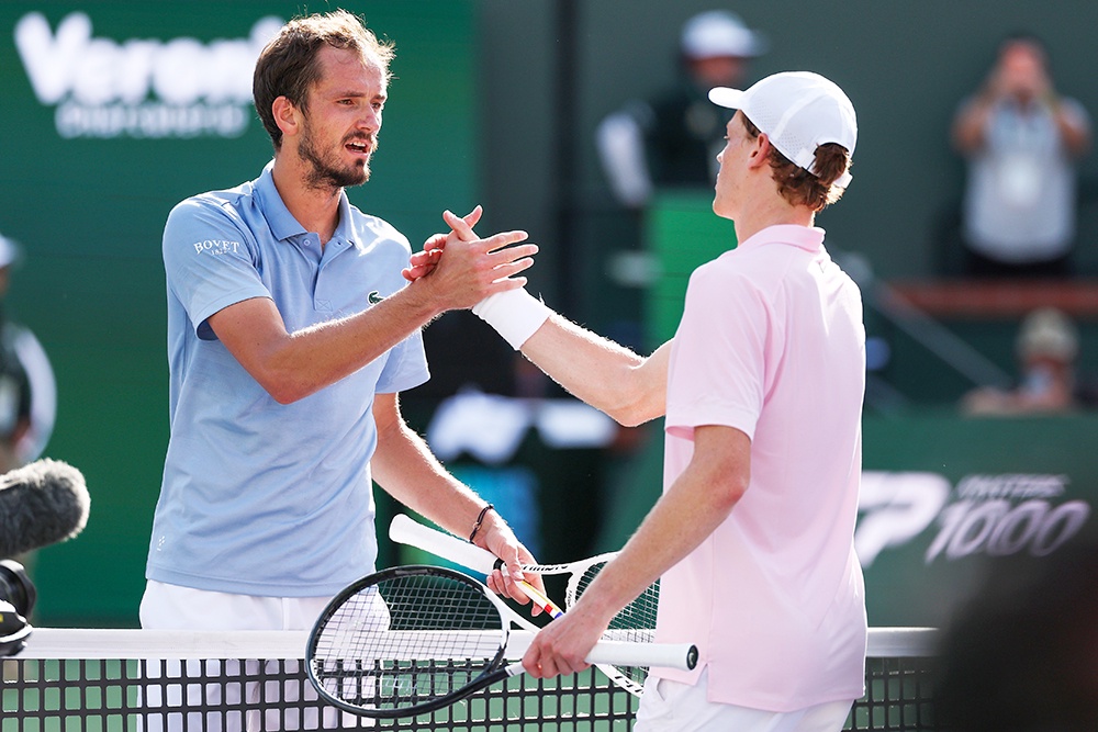 Даниил Медведев о борьбе с Янником Синнером (на фото) и Карлосом Алькарасом: каждый раз это вызов.