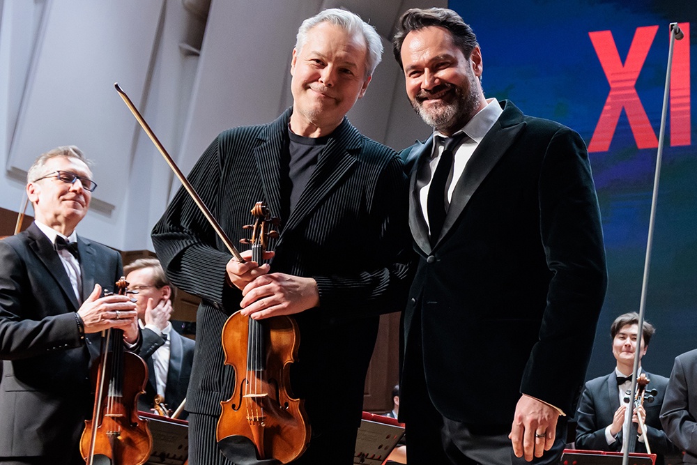 Вадим Репин (слева) и Ильдар Абдразаков открыли Транссибирский арт-фестиваль.