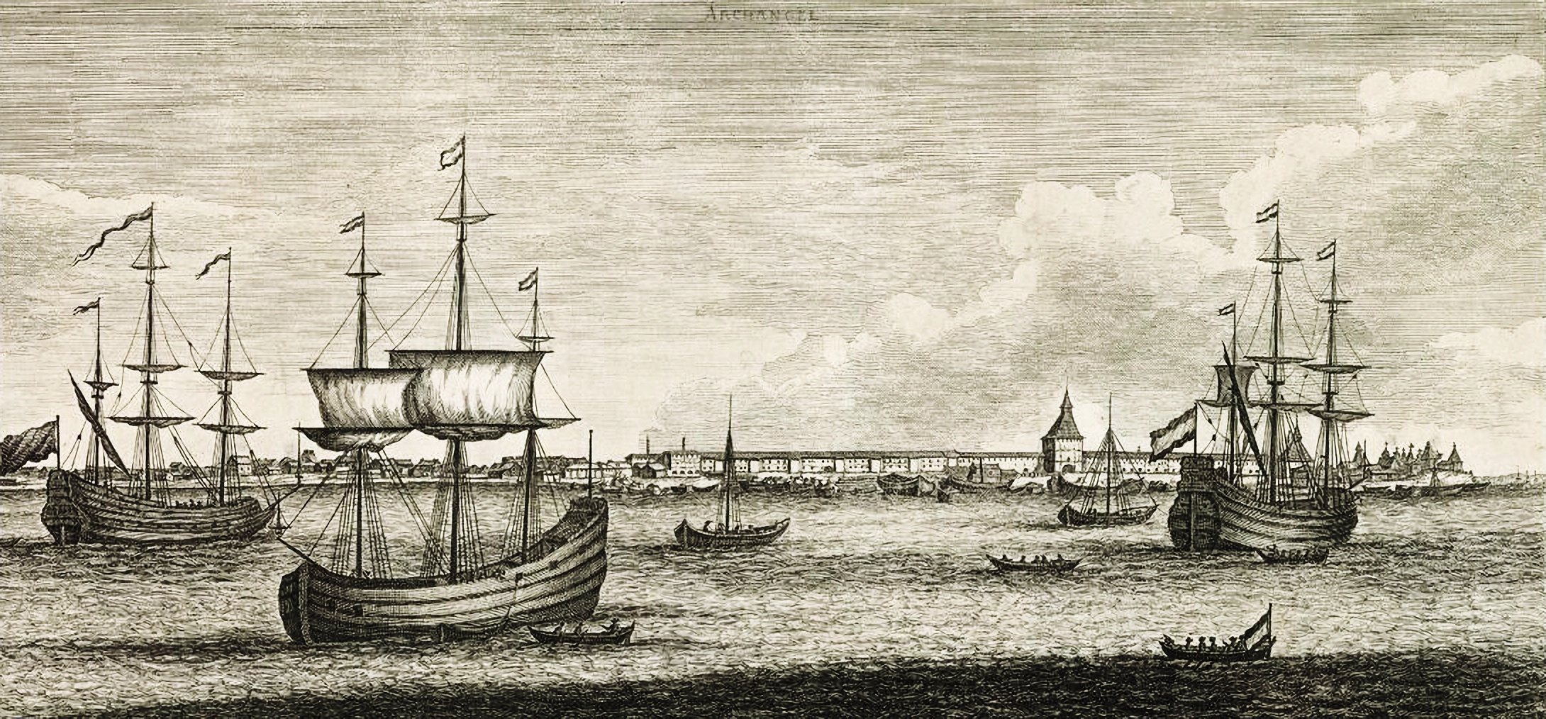 Архангельск. Из альбома К. де Бруина "Путешествие через Московию". 1873 Архангельск. Из альбома К. де Бруина "Путешествие через Московию". 1873