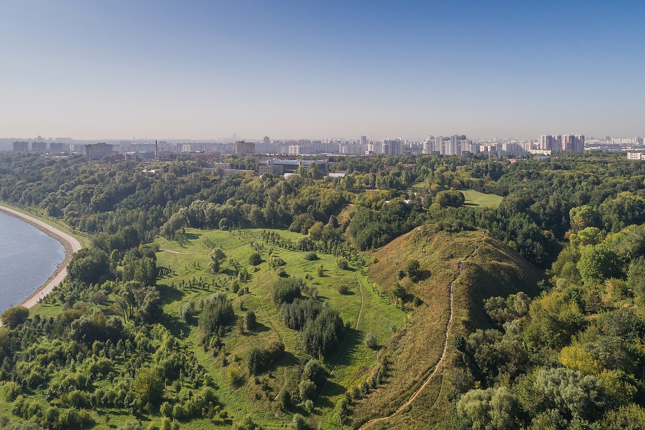 Дьяково городище. Вид с высоты птичьего полета. 2018 год. 