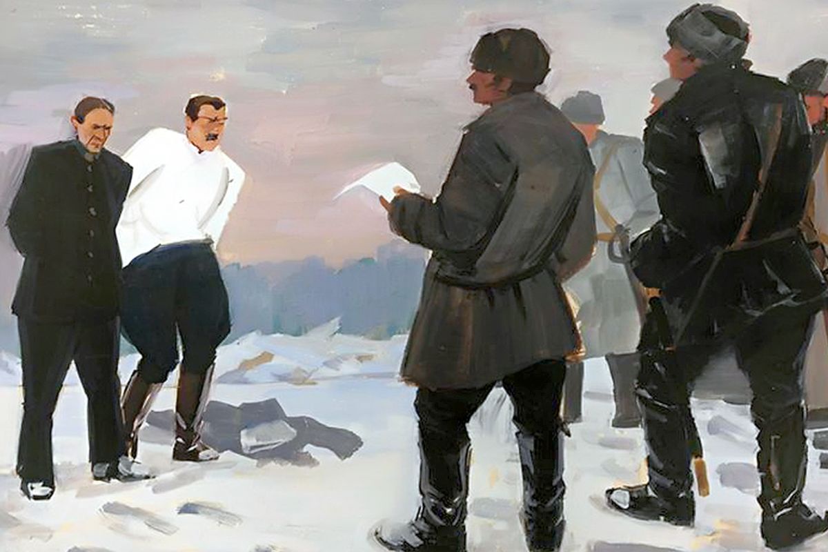 В. Карев. Расстрел Колчака и Пепеляева  7 февраля 1920 г.  1920-е гг.