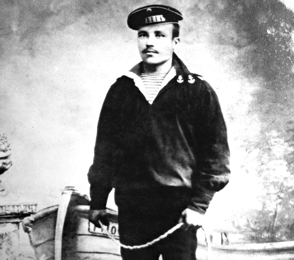 Баталёр Алексей Новиков. 1900 год. Баталёр Алексей Новиков. 1900 год.