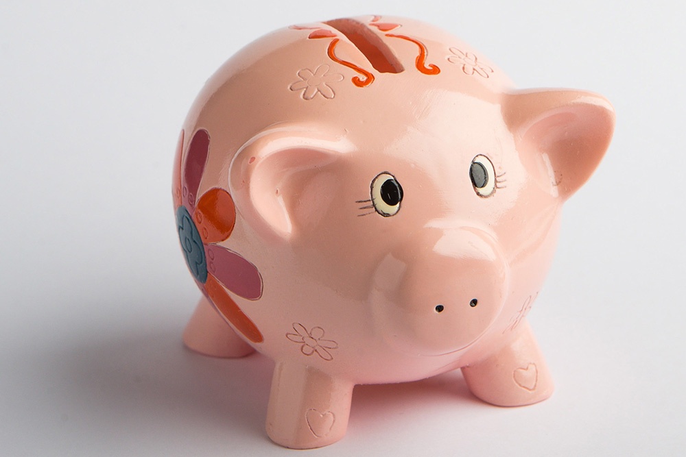 Прообразом памятника стала классическая свинья-копилка. 