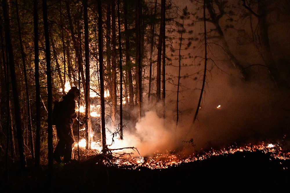 При противопожарном режиме ходить в лес запрещено всем. Здесь могут быть только пожарные. 