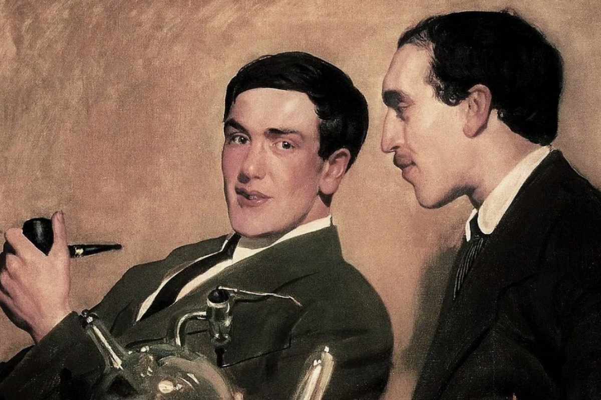 Портрет Петра Капицы и Николая Семенова. 1921 год.