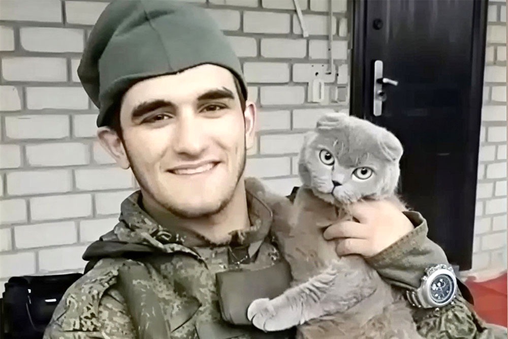 С котами общий язык военный фельдшер Хаскил Амирханов нашел на фронте. В Махачкале продолжил общение.