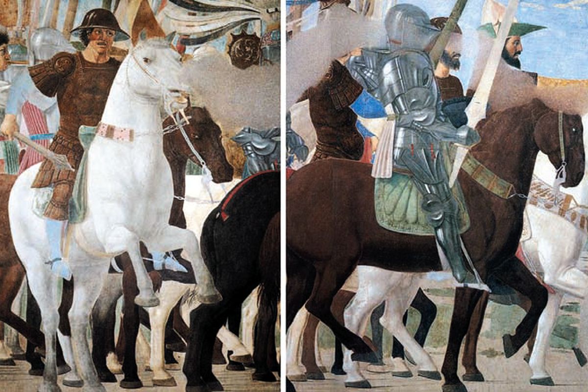 Пьеро делла Франческа. Битва Хосрова с Ираклием. 1460-62 гг. Фрагмент. Пьеро делла Франческа. Битва Хосрова с Ираклием. 1460-62 гг. Фрагмент.