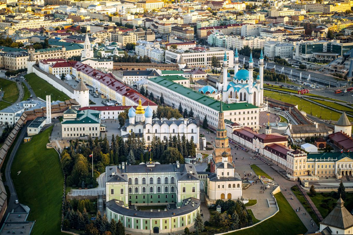 Вид на Казанский кремль.