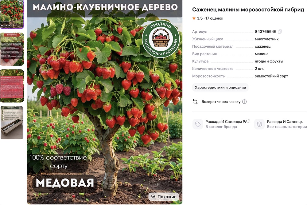Не верьте глазам своим - такого дерева в природе не существует. Но его продают.