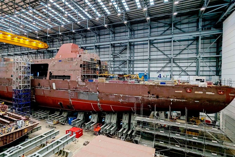 Строительство фрегата HMS Venturer Строительство фрегата HMS Venturer