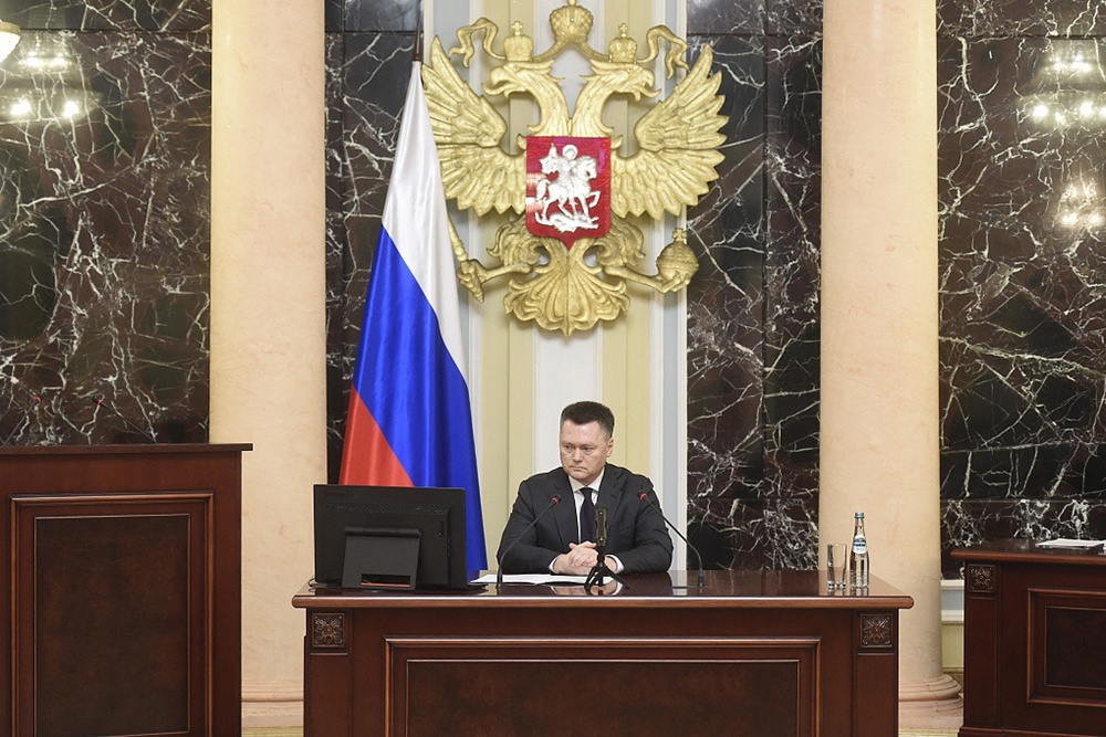 Председатель ВС РФ Игорь Краснов подчеркнул: Внедрение современных технологий не самоцель, а способ упрощения доступа к правосудию. Председатель ВС РФ Игорь Краснов подчеркнул: Внедрение современных технологий не самоцель, а способ упрощения доступа к правосудию.