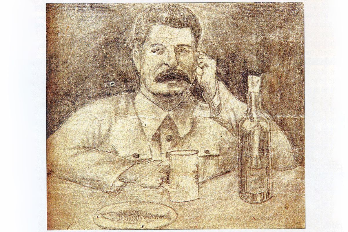 Рисунок В. К. Зырянова, выполненный карандашом.