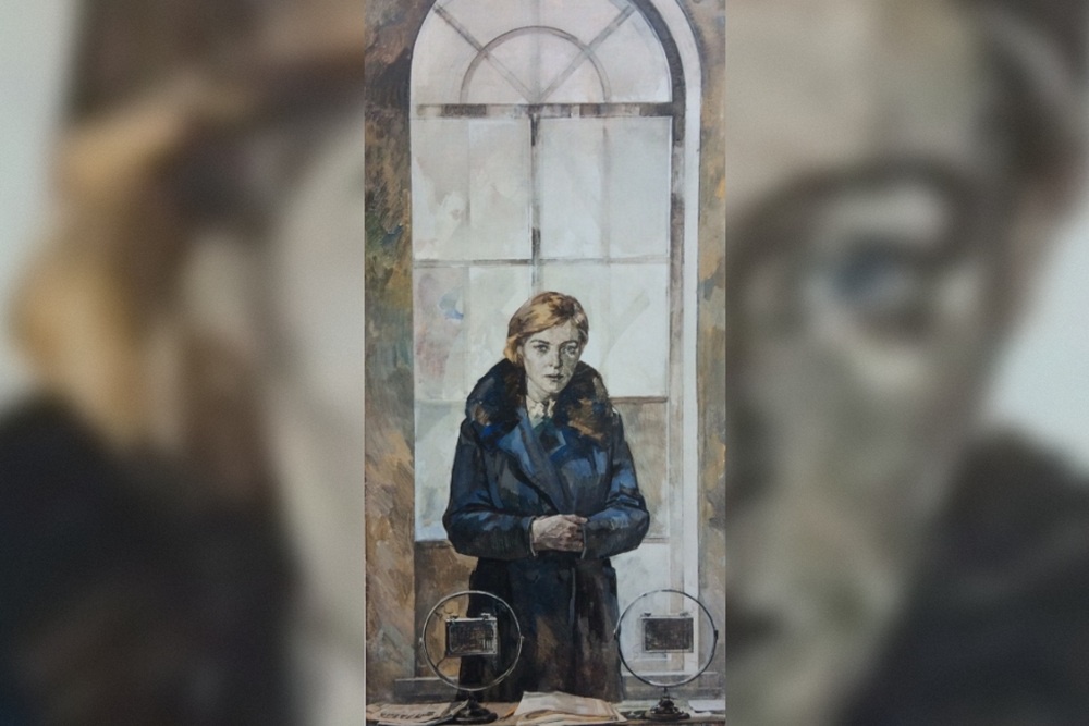 "Ленинград. Радио. Ольга Берггольц. 1942". Леонид Кривицкий, 1976 г.