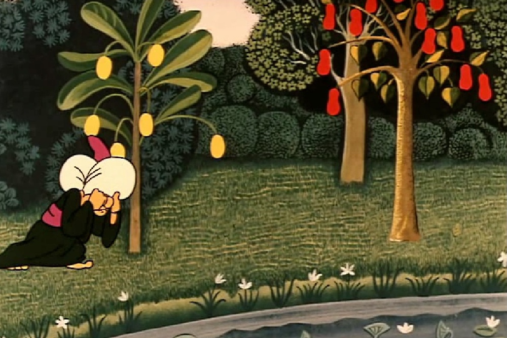 Кадр из мультфильм Натана Лернера "Мук-скороход" (1975) Кадр из мультфильм Натана Лернера "Мук-скороход" (1975)