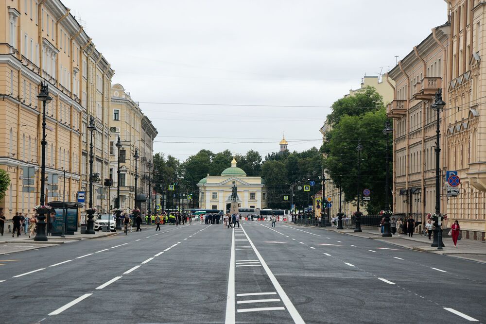 В Петербурге полностью открыто движение по Невскому проспекту. 
