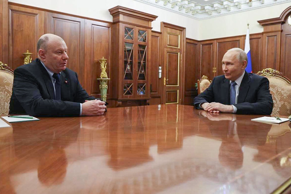 Встреча президента России Владимира Путина с главой "Норникеля" Владимиром Потаниным.